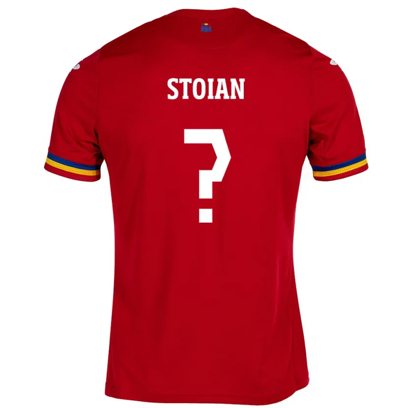 Danxen Män Rumänien Alexandru Stoian #0 Röd Bortatröja Matchtröjor 24-26 Tröjor T-Tröja