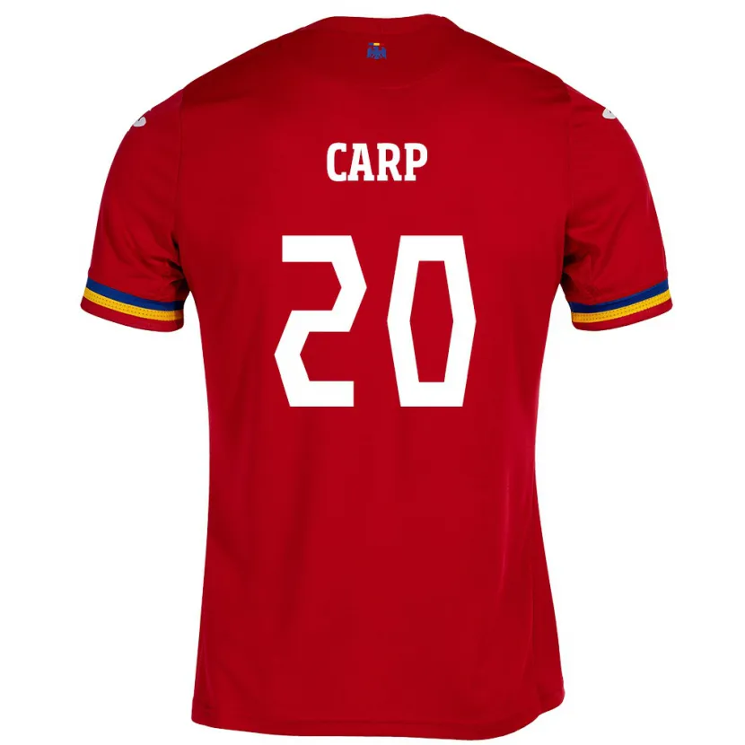 Danxen Män Rumänien Cristina Carp #20 Röd Bortatröja Matchtröjor 24-26 Tröjor T-Tröja