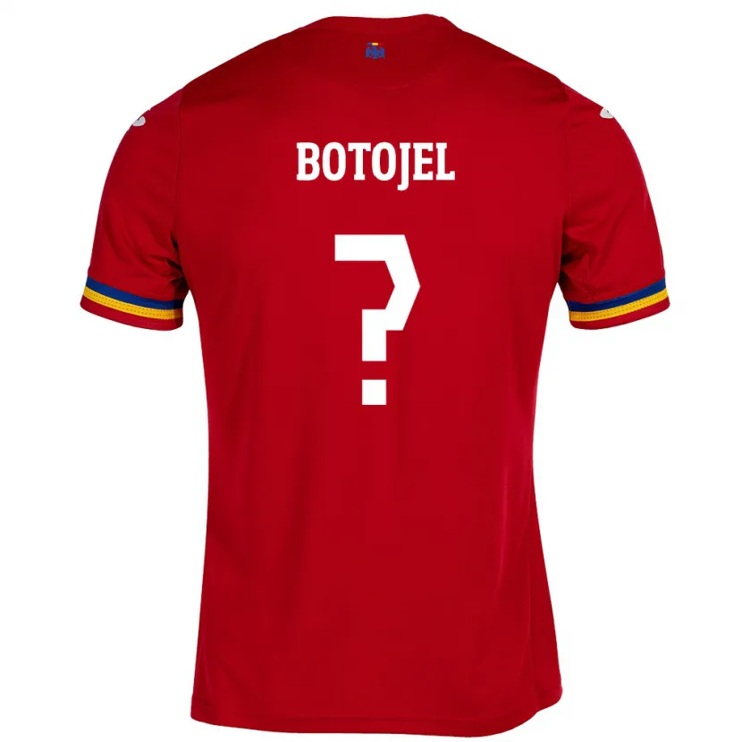 Danxen Män Rumänien Cristina Botojel #0 Röd Bortatröja Matchtröjor 24-26 Tröjor T-Tröja