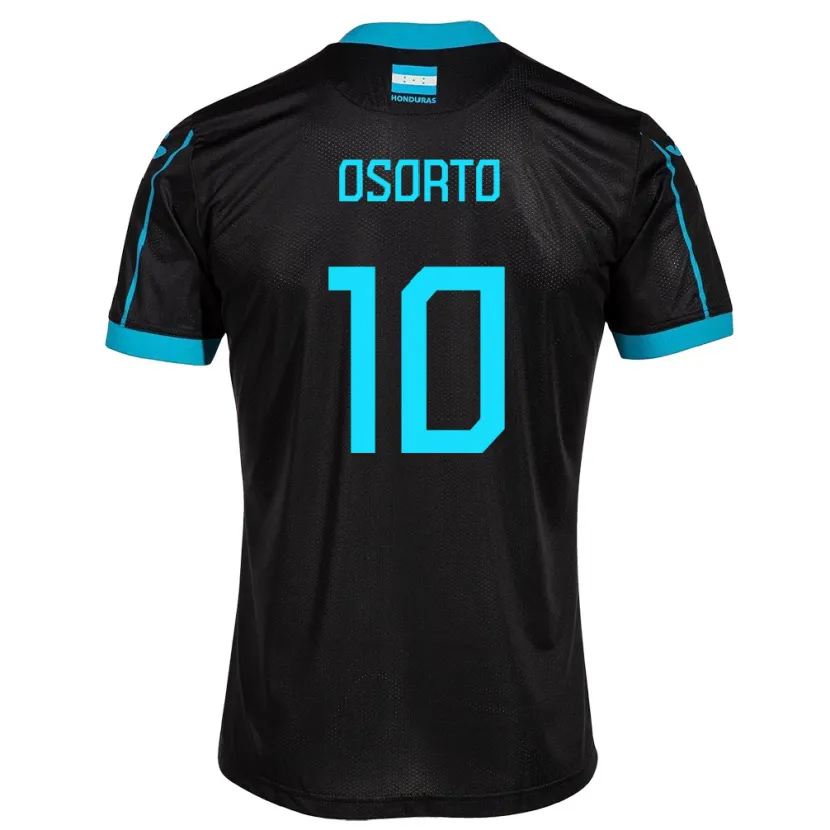 Danxen Män Honduras Roberto Osorto #10 Svart Bortatröja Matchtröjor 24-26 Tröjor T-Tröja