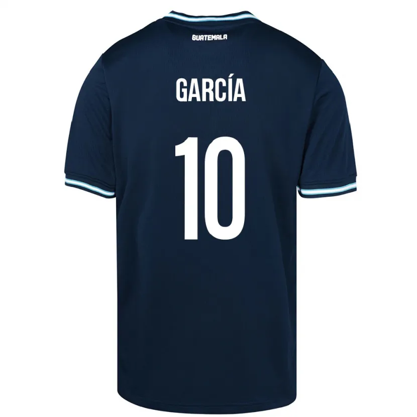 Danxen Män Gwatemala Gabriel García #10 Blå Bortatröja Matchtröjor 24-26 Tröjor T-Tröja