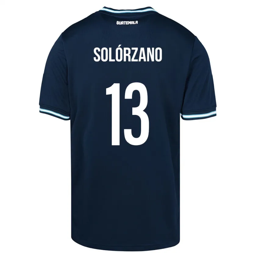 Danxen Män Gwatemala Aisha Solórzano #13 Blå Bortatröja Matchtröjor 24-26 Tröjor T-Tröja