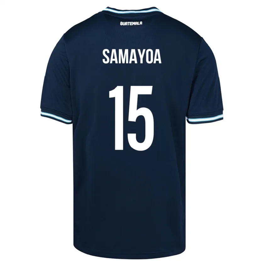 Danxen Män Gwatemala Giselle Samayoa #15 Blå Bortatröja Matchtröjor 24-26 Tröjor T-Tröja