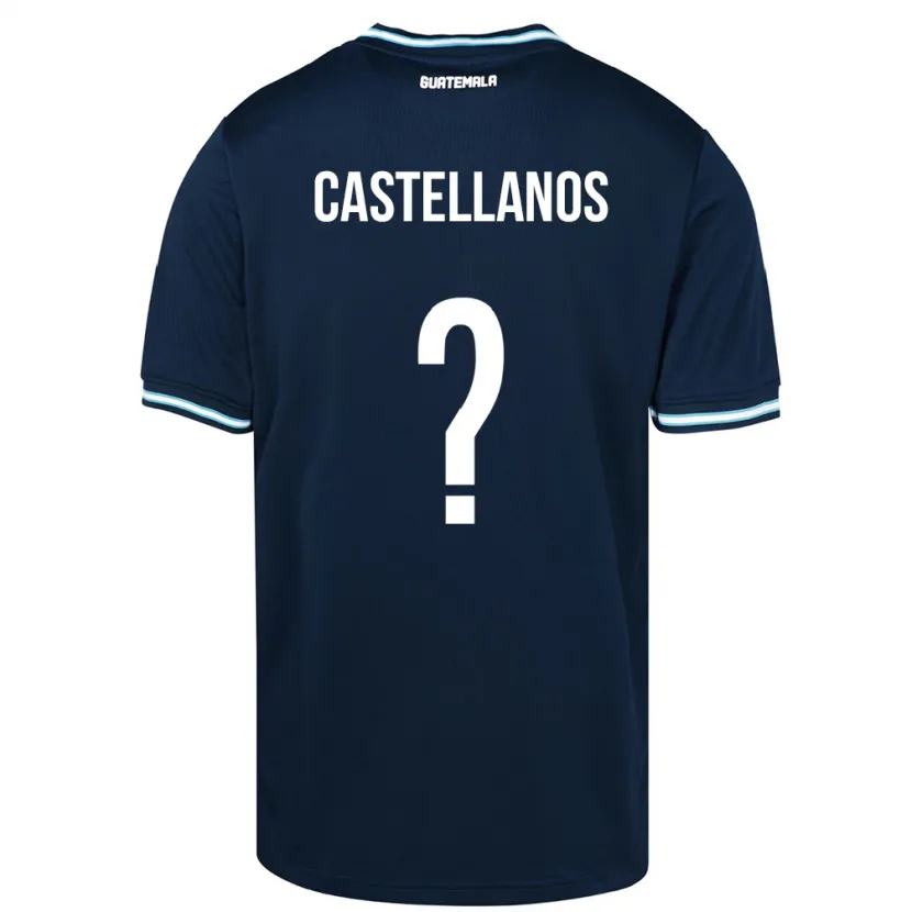 Danxen Män Gwatemala Jezmin Castellanos #0 Blå Bortatröja Matchtröjor 24-26 Tröjor T-Tröja