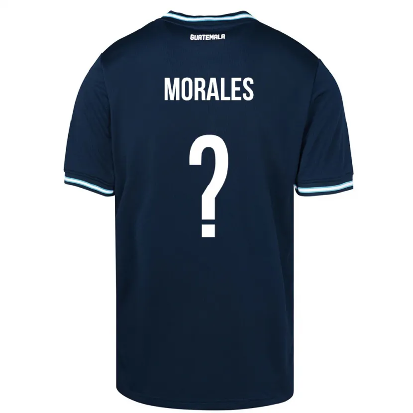 Danxen Män Gwatemala Karla Morales #0 Blå Bortatröja Matchtröjor 24-26 Tröjor T-Tröja
