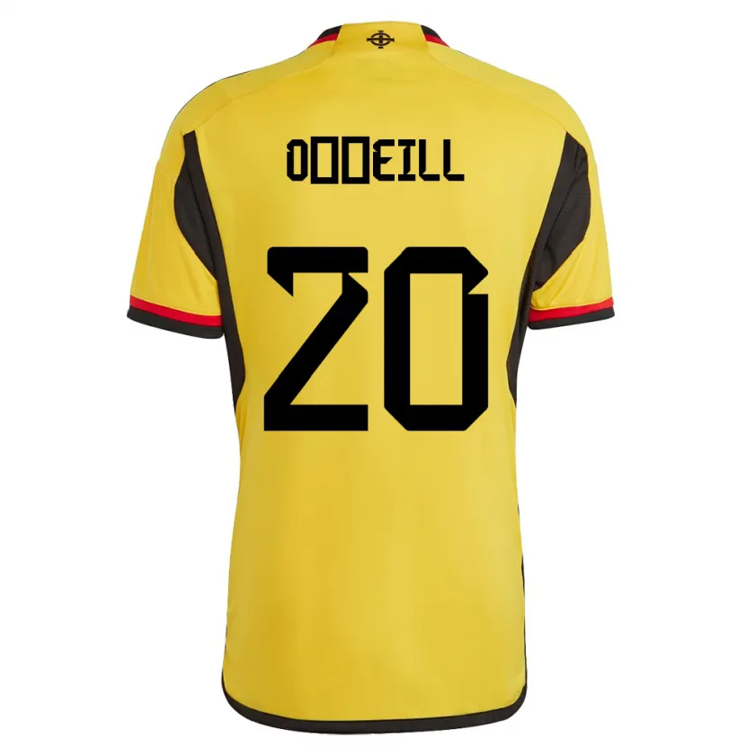Danxen Män Nordirland Ceadach O’neill #20 Vit Bortatröja Matchtröjor 24-26 Tröjor T-Tröja