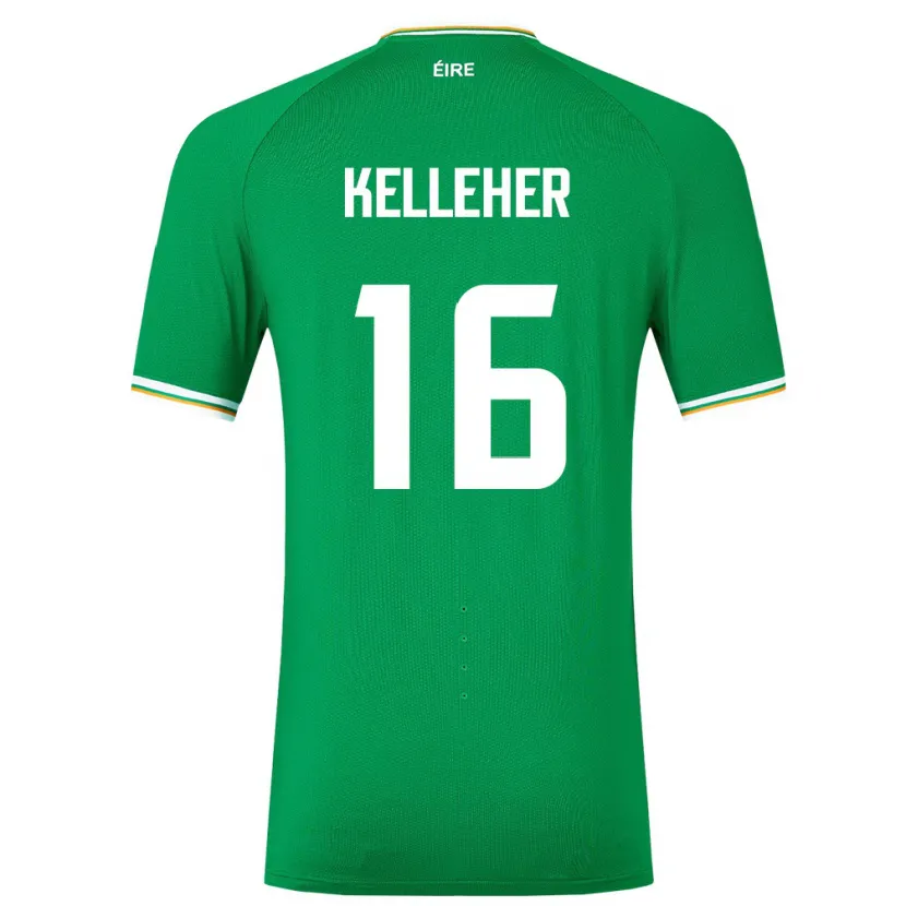 Danxen Kvinnor Irland Caoimhín Kelleher #16 Grön Hemmatröja Matchtröjor 24-26 Tröjor T-Tröja