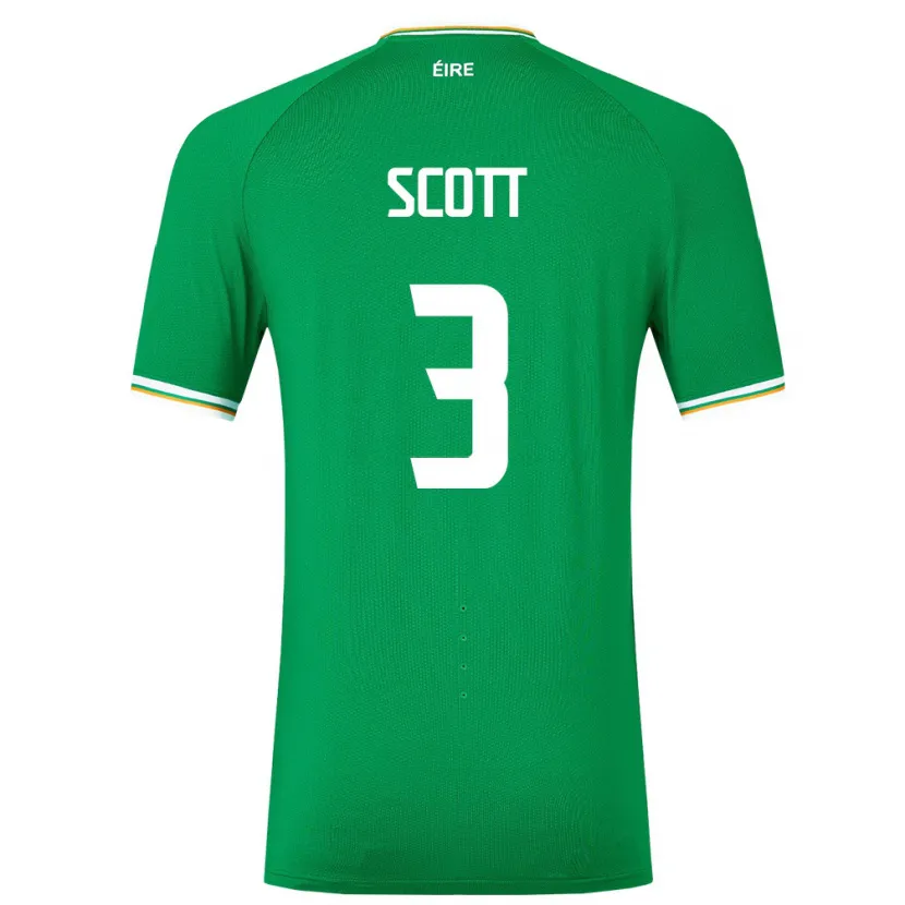 Danxen Kvinnor Irland Harriet Scott #3 Grön Hemmatröja Matchtröjor 24-26 Tröjor T-Tröja