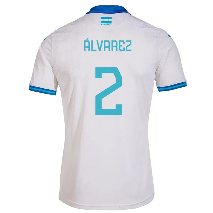 Danxen Kvinnor Honduras Kevin Álvarez #2 Vit Hemmatröja Matchtröjor 24-26 Tröjor T-Tröja