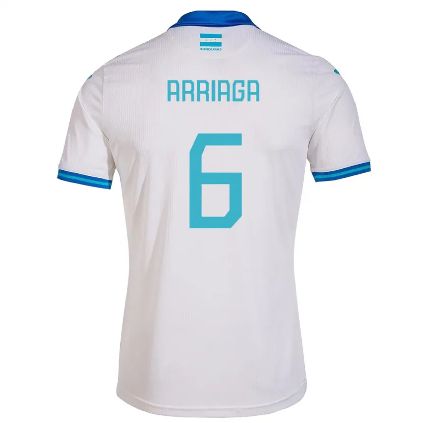 Danxen Kvinnor Honduras Javier Arriaga #6 Vit Hemmatröja Matchtröjor 24-26 Tröjor T-Tröja