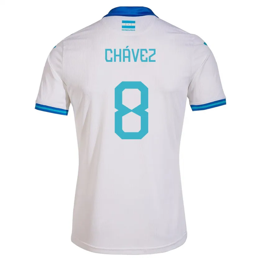Danxen Kvinnor Honduras Gerson Chávez #8 Vit Hemmatröja Matchtröjor 24-26 Tröjor T-Tröja
