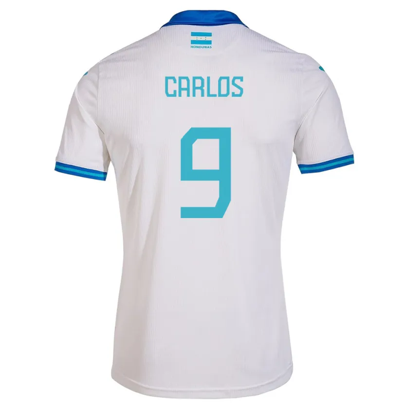 Danxen Kvinnor Honduras Carlos Mejía #9 Vit Hemmatröja Matchtröjor 24-26 Tröjor T-Tröja