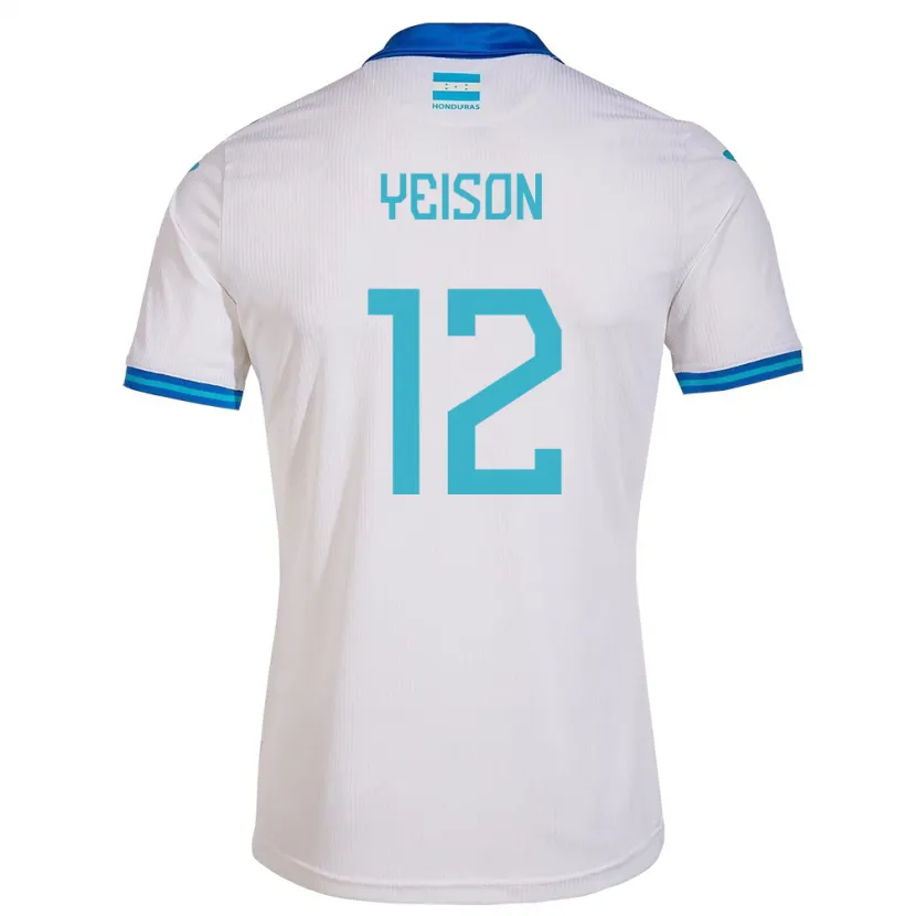 Danxen Kvinnor Honduras Yeison Mejía #12 Vit Hemmatröja Matchtröjor 24-26 Tröjor T-Tröja