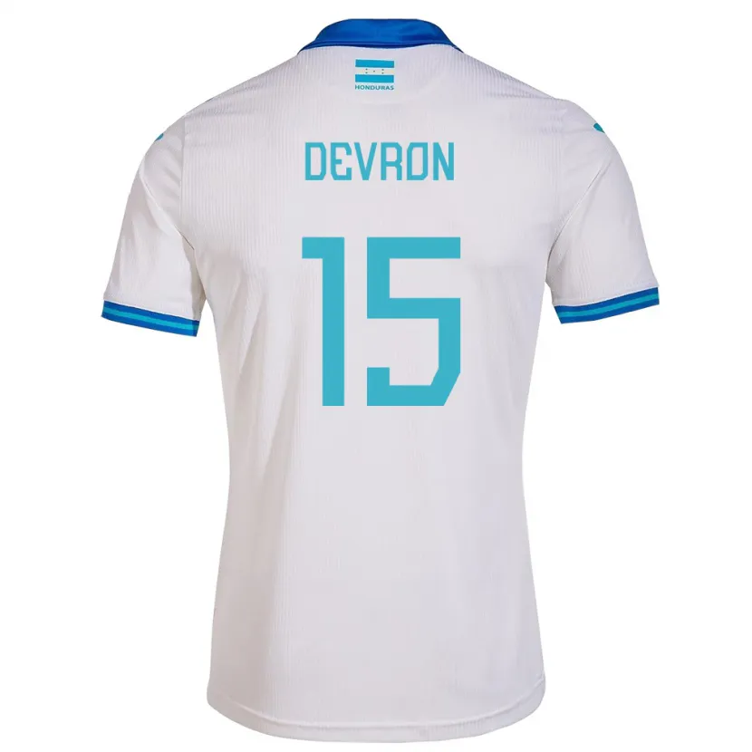 Danxen Kvinnor Honduras Devron García #15 Vit Hemmatröja Matchtröjor 24-26 Tröjor T-Tröja