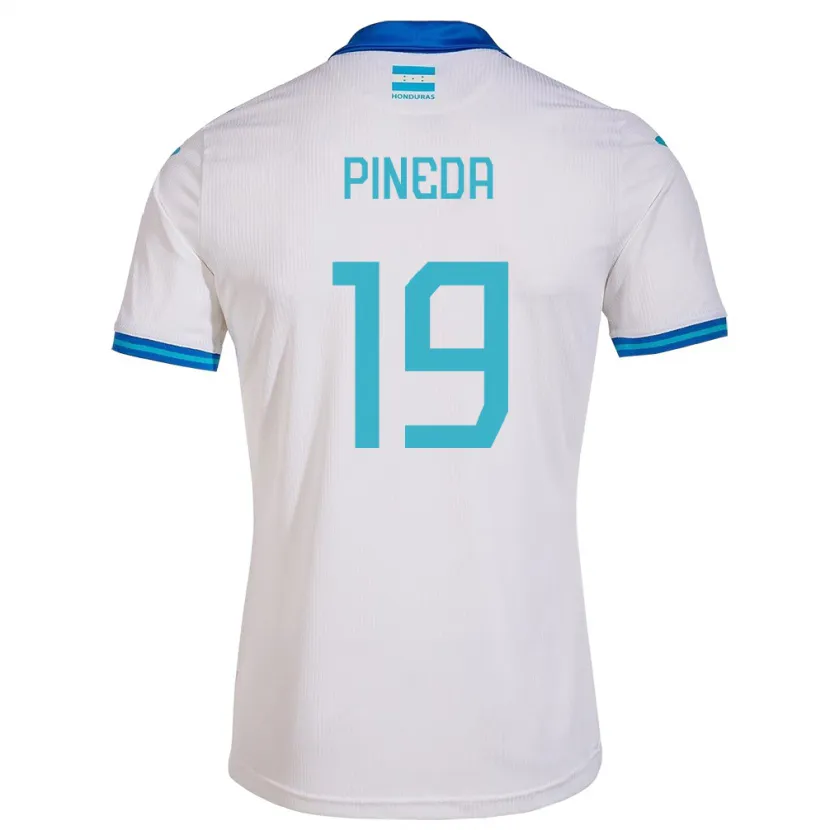 Danxen Kvinnor Honduras Carlos Pineda #19 Vit Hemmatröja Matchtröjor 24-26 Tröjor T-Tröja