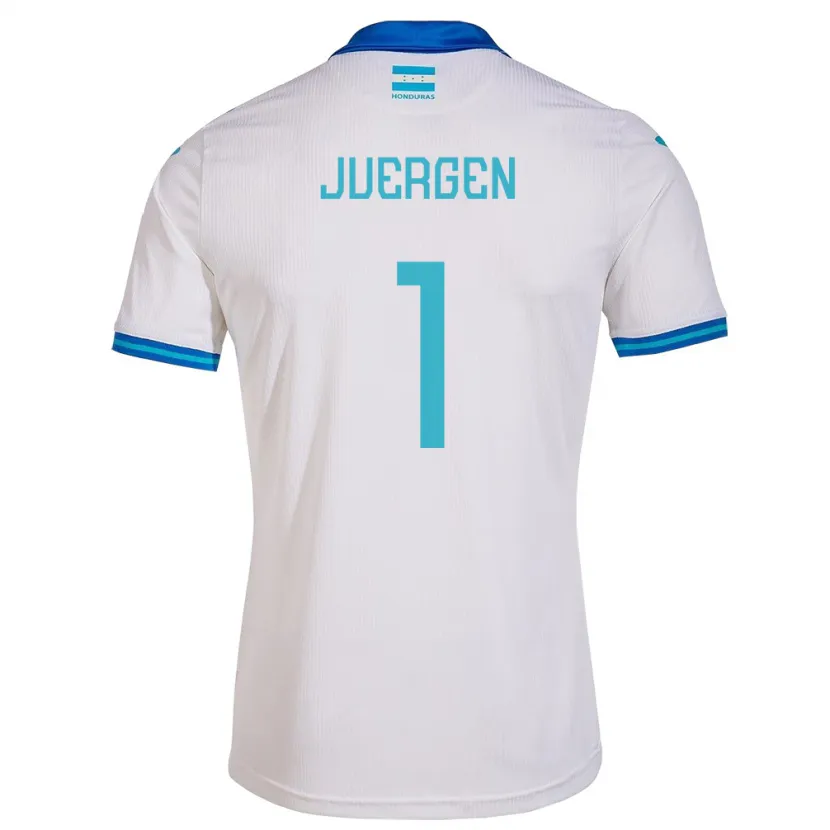 Danxen Kvinnor Honduras Juergen García #1 Vit Hemmatröja Matchtröjor 24-26 Tröjor T-Tröja