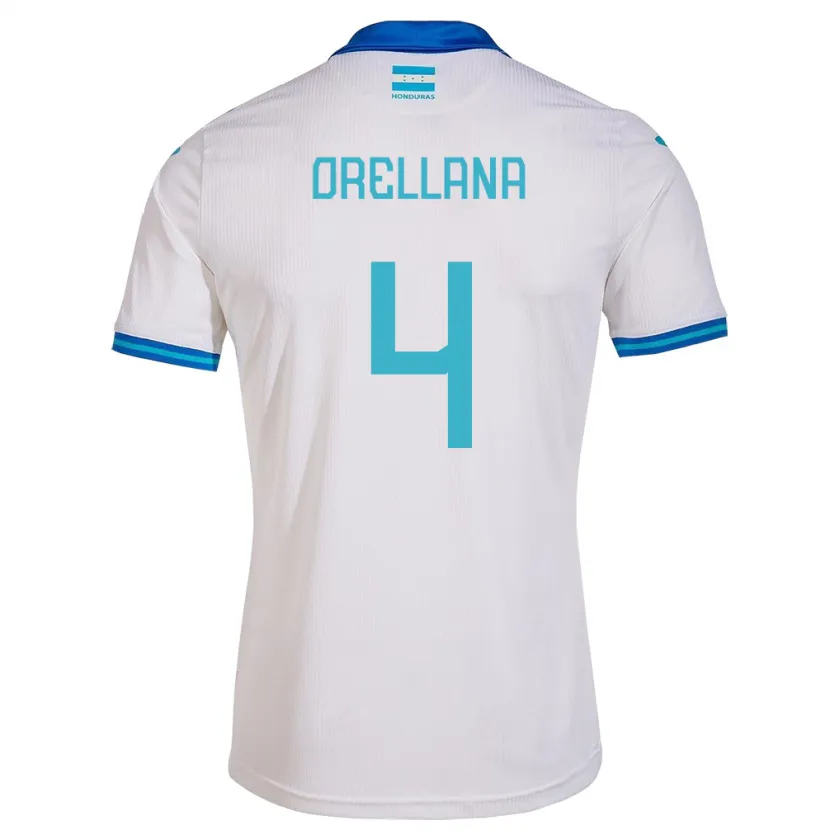 Danxen Kvinnor Honduras André Orellana #4 Vit Hemmatröja Matchtröjor 24-26 Tröjor T-Tröja