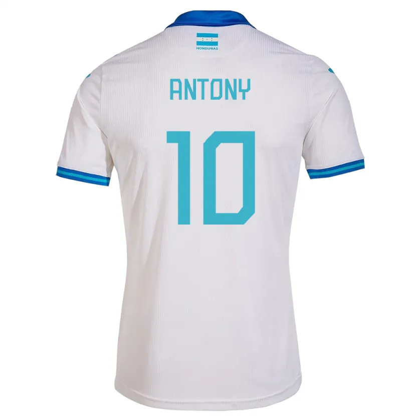 Danxen Kvinnor Honduras Antony García #10 Vit Hemmatröja Matchtröjor 24-26 Tröjor T-Tröja