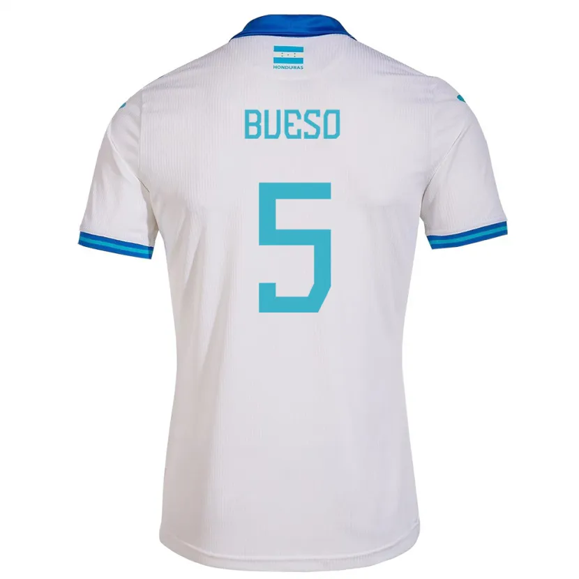 Danxen Kvinnor Honduras Jonathan Bueso #5 Vit Hemmatröja Matchtröjor 24-26 Tröjor T-Tröja