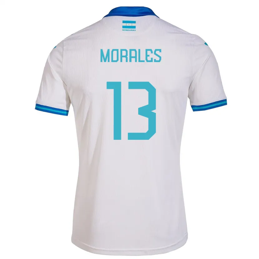 Danxen Kvinnor Honduras Maikol Morales #13 Vit Hemmatröja Matchtröjor 24-26 Tröjor T-Tröja
