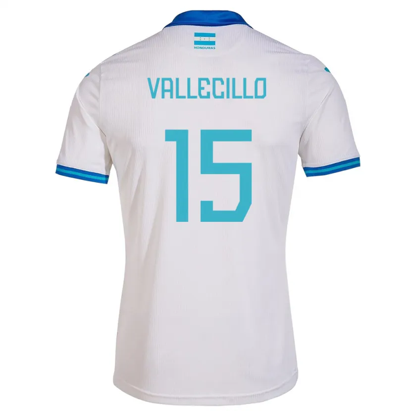 Danxen Kvinnor Honduras Eric Vallecillo #15 Vit Hemmatröja Matchtröjor 24-26 Tröjor T-Tröja