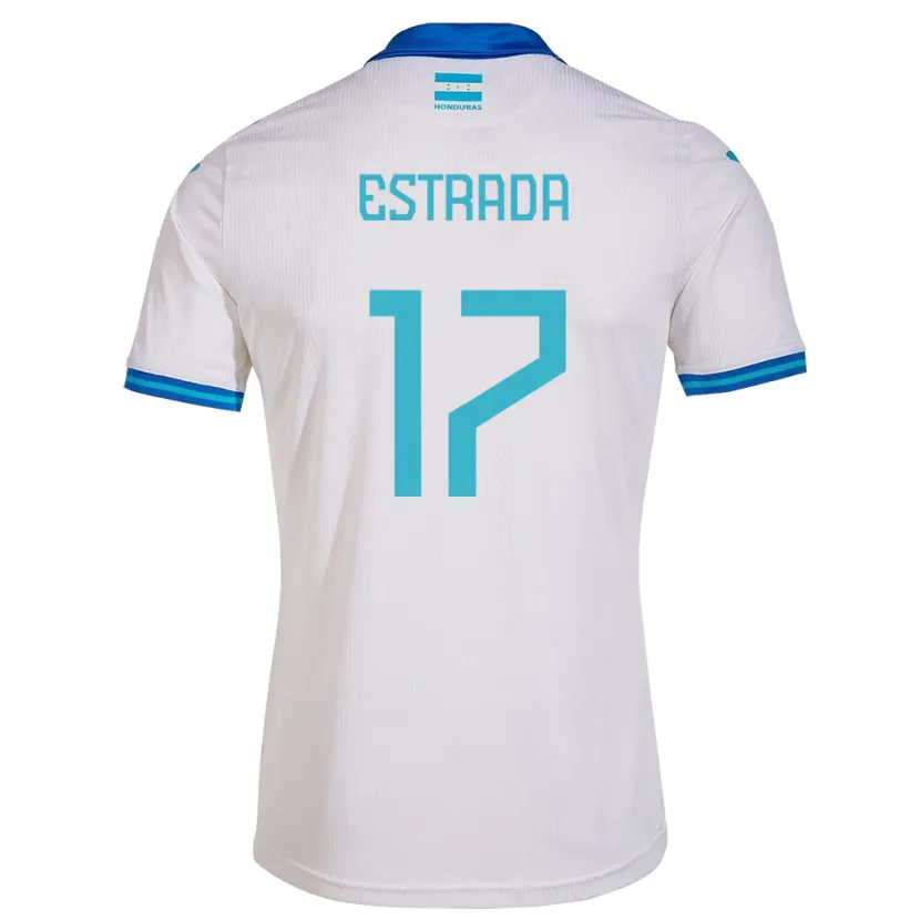 Danxen Kvinnor Honduras Saúl Estrada #17 Vit Hemmatröja Matchtröjor 24-26 Tröjor T-Tröja