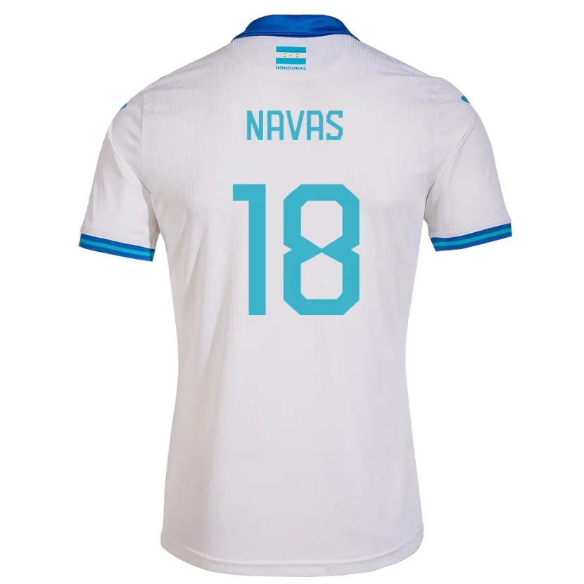 Danxen Kvinnor Honduras Johan Navas #18 Vit Hemmatröja Matchtröjor 24-26 Tröjor T-Tröja