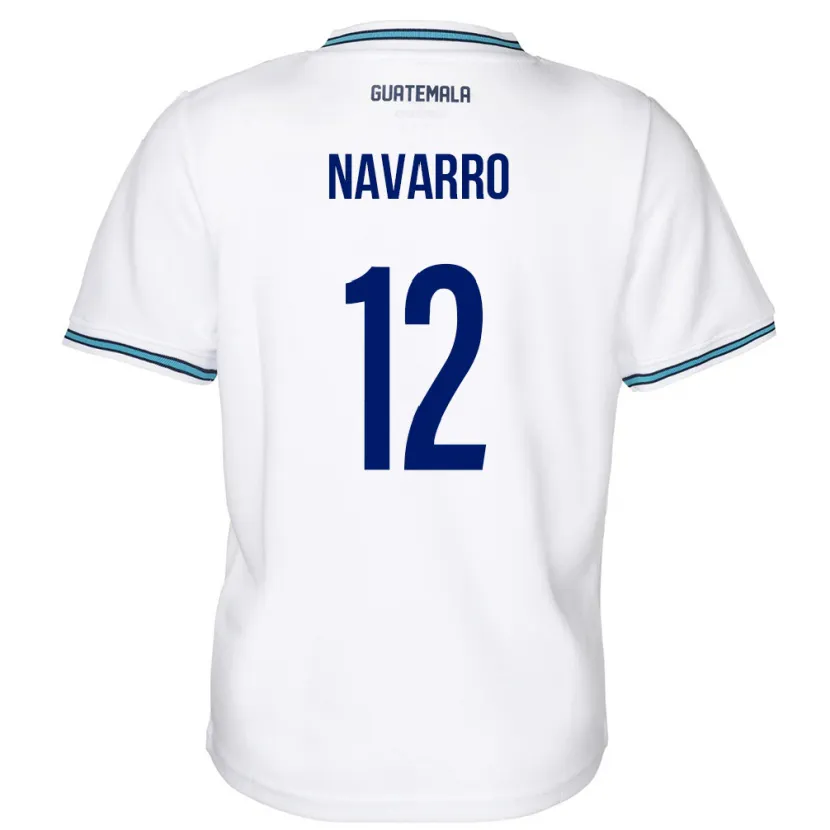 Danxen Kvinnor Gwatemala Kenderson Navarro #12 Vit Hemmatröja Matchtröjor 24-26 Tröjor T-Tröja