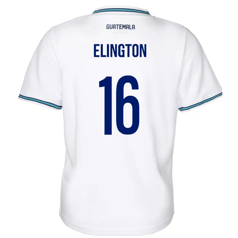 Danxen Kvinnor Gwatemala Elvi Elington #16 Vit Hemmatröja Matchtröjor 24-26 Tröjor T-Tröja