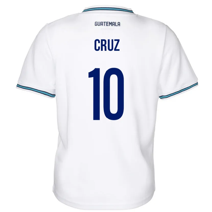 Danxen Kvinnor Gwatemala Axel De La Cruz #10 Vit Hemmatröja Matchtröjor 24-26 Tröjor T-Tröja