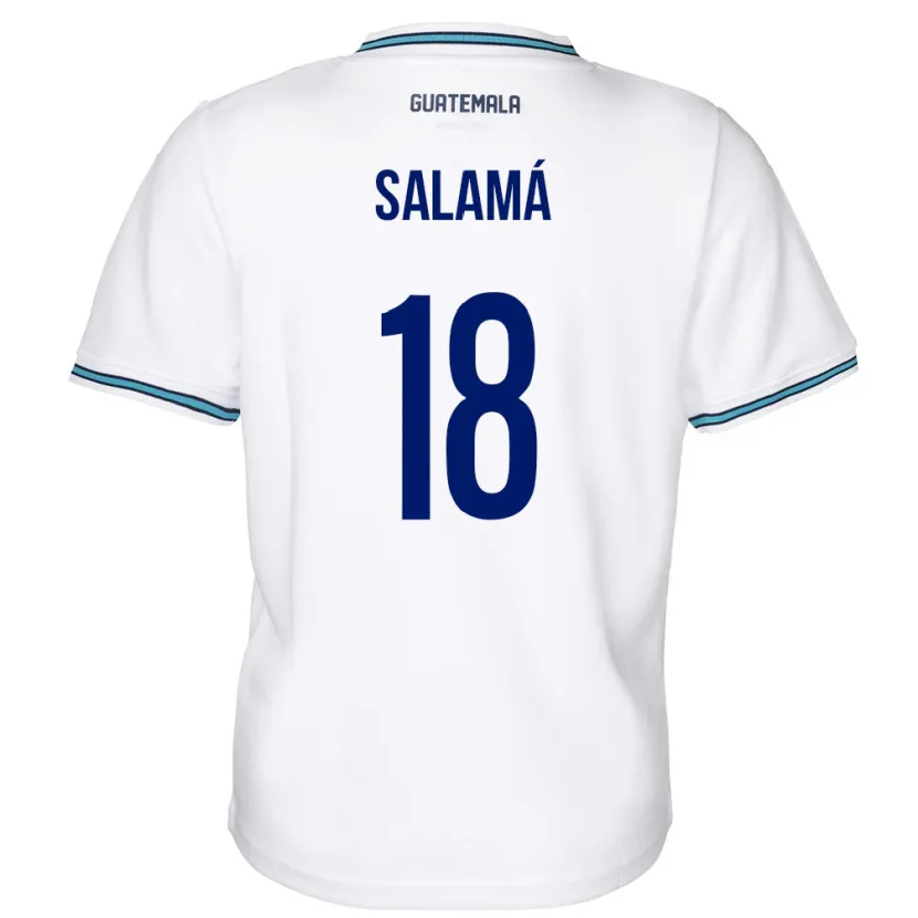 Danxen Kvinnor Gwatemala Anthony Salamá #18 Vit Hemmatröja Matchtröjor 24-26 Tröjor T-Tröja