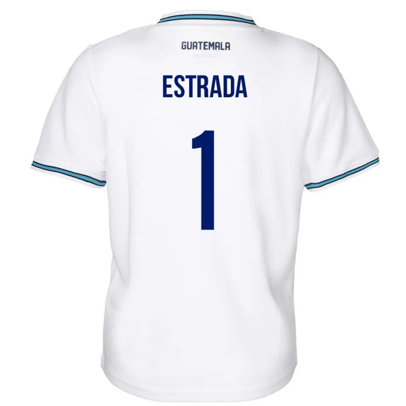 Danxen Kvinnor Gwatemala Alexia Estrada #1 Vit Hemmatröja Matchtröjor 24-26 Tröjor T-Tröja