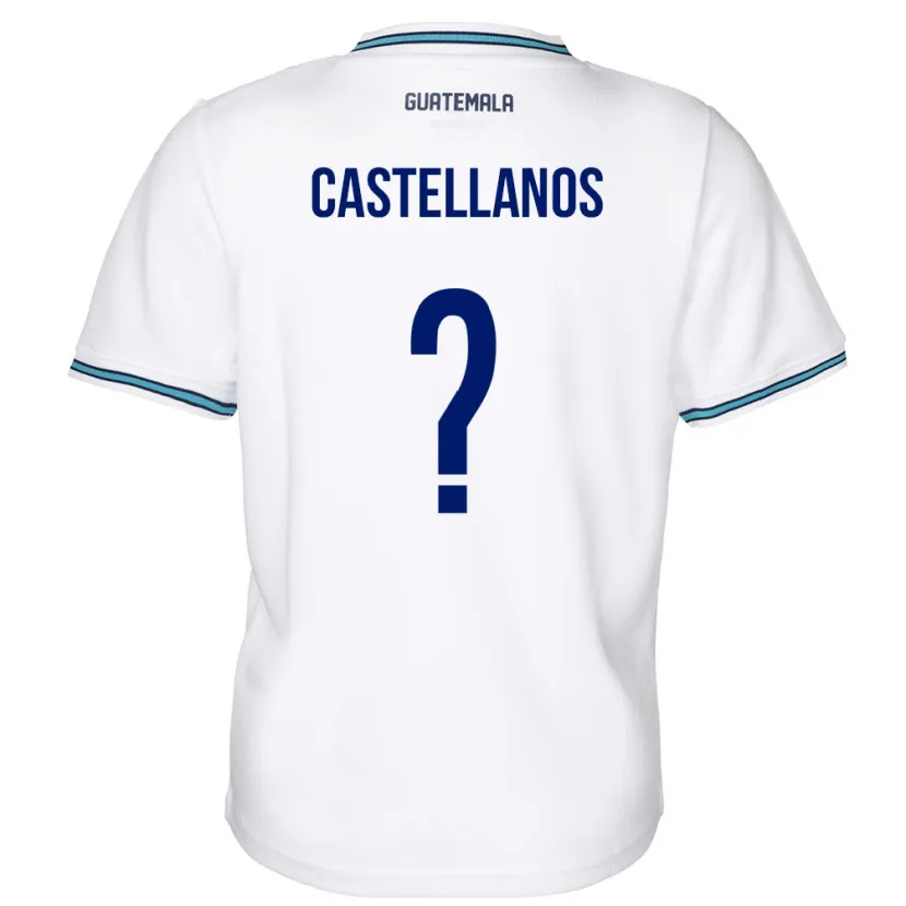 Danxen Kvinnor Gwatemala Jezmin Castellanos #0 Vit Hemmatröja Matchtröjor 24-26 Tröjor T-Tröja