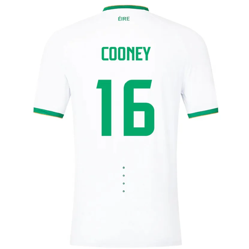 Danxen Kvinnor Irland Oisin Cooney #16 Vit Bortatröja Matchtröjor 24-26 Tröjor T-Tröja