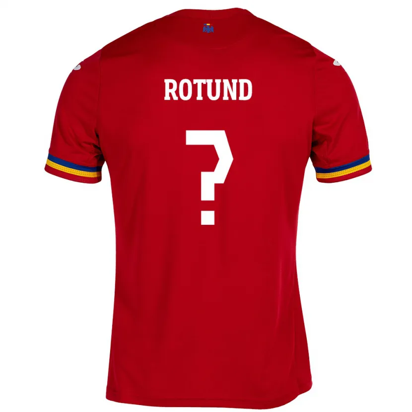 Danxen Kvinnor Rumänien Raul Rotund #0 Röd Bortatröja Matchtröjor 24-26 Tröjor T-Tröja