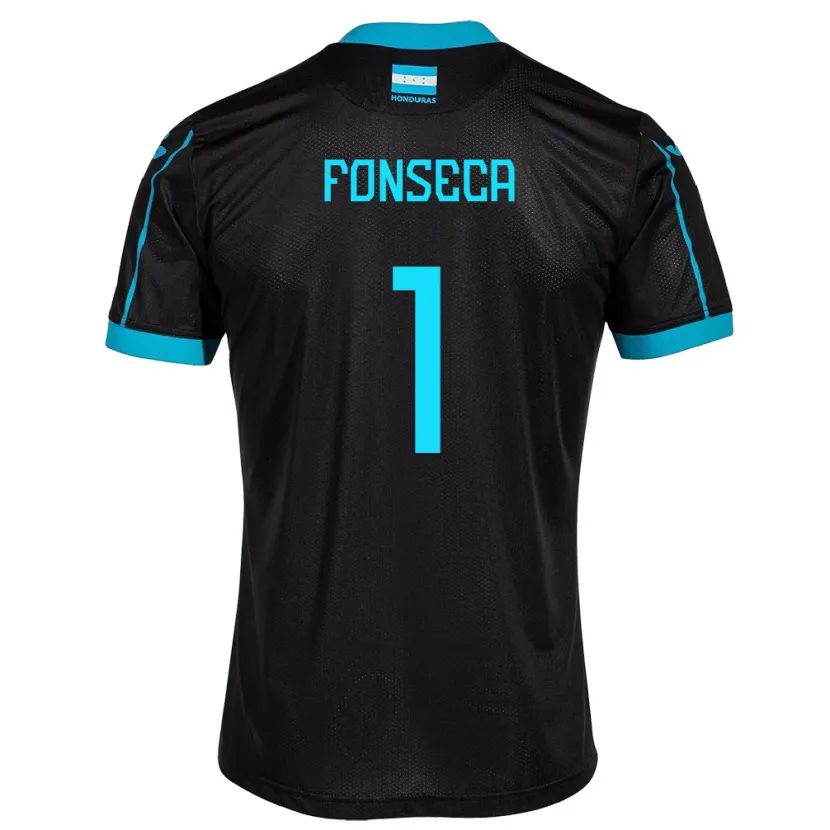 Danxen Kvinnor Honduras Harold Fonseca #1 Svart Bortatröja Matchtröjor 24-26 Tröjor T-Tröja