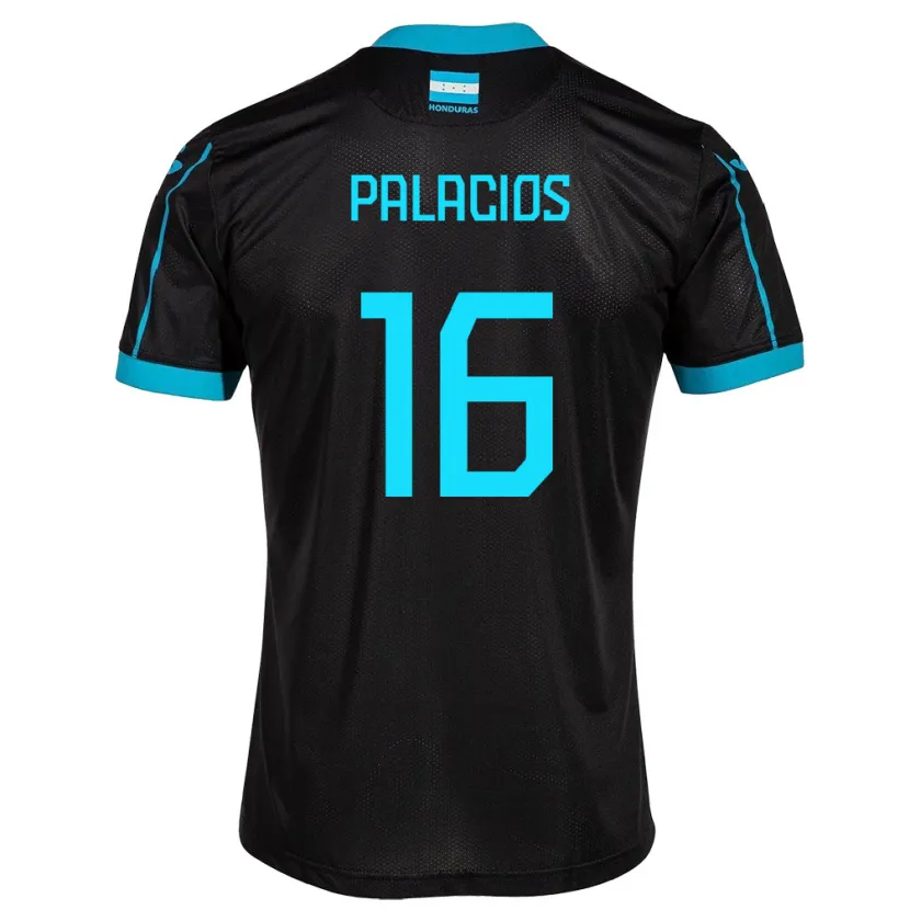 Danxen Kvinnor Honduras Danilo Palacios #16 Svart Bortatröja Matchtröjor 24-26 Tröjor T-Tröja