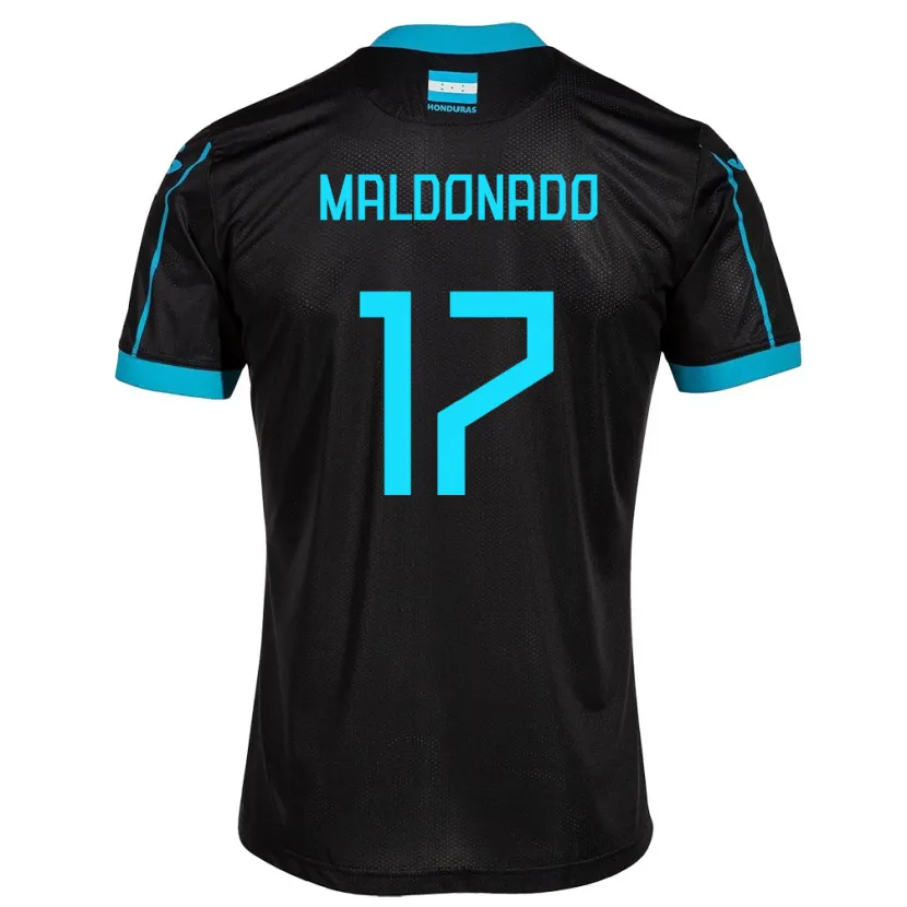Danxen Kvinnor Honduras Axel Maldonado #17 Svart Bortatröja Matchtröjor 24-26 Tröjor T-Tröja