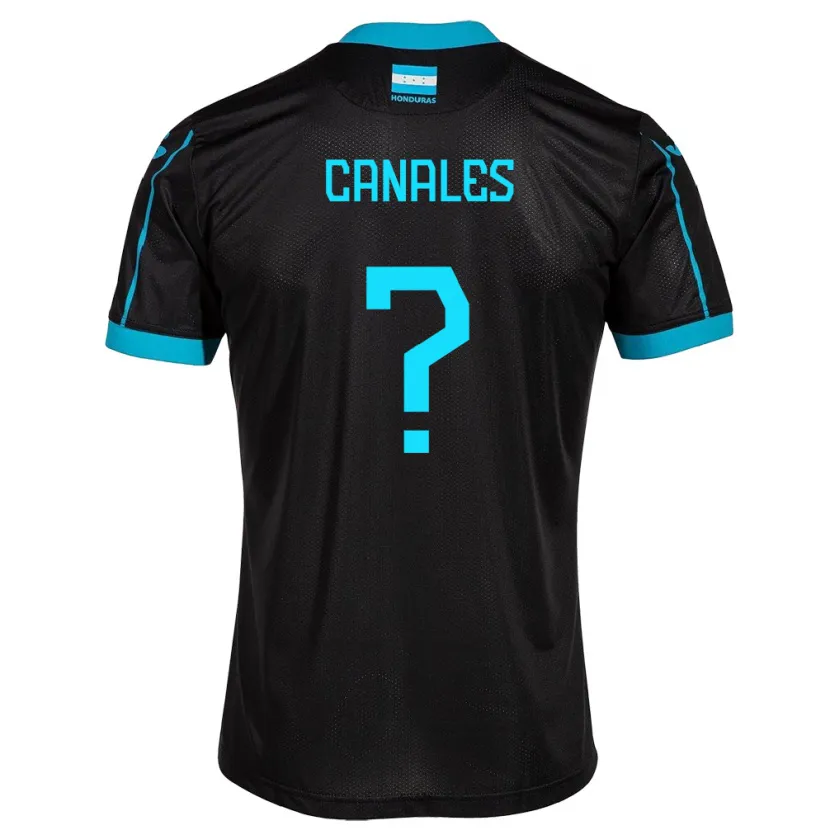 Danxen Kvinnor Honduras Cristian Canales #0 Svart Bortatröja Matchtröjor 24-26 Tröjor T-Tröja