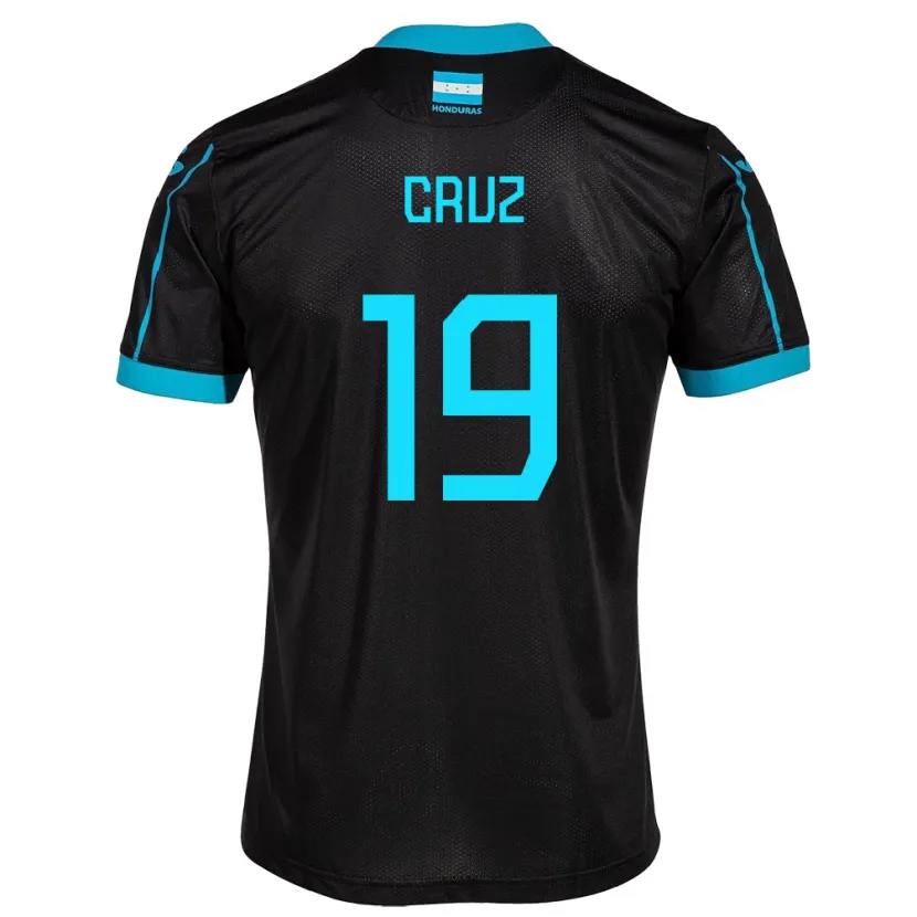 Danxen Kvinnor Honduras Russel Cruz #19 Svart Bortatröja Matchtröjor 24-26 Tröjor T-Tröja
