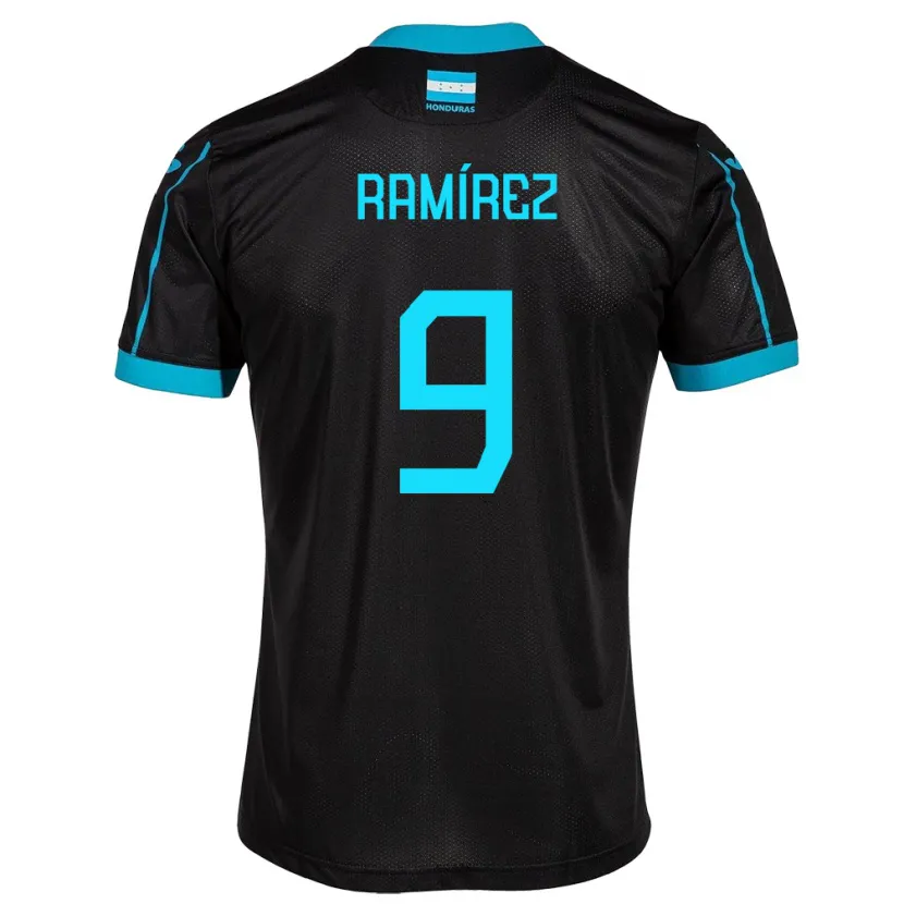 Danxen Kvinnor Honduras Truimali Ramírez #9 Svart Bortatröja Matchtröjor 24-26 Tröjor T-Tröja
