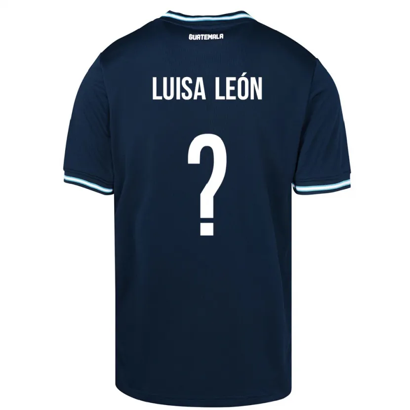 Danxen Kvinnor Gwatemala Luisa León #0 Blå Bortatröja Matchtröjor 24-26 Tröjor T-Tröja