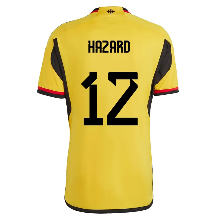 Danxen Kvinnor Nordirland Conor Hazard #12 Vit Bortatröja Matchtröjor 24-26 Tröjor T-Tröja