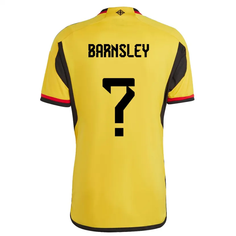 Danxen Kvinnor Nordirland Fraser Barnsley #0 Vit Bortatröja Matchtröjor 24-26 Tröjor T-Tröja