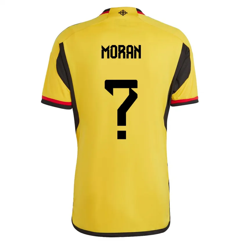 Danxen Kvinnor Nordirland Harry Moran #0 Vit Bortatröja Matchtröjor 24-26 Tröjor T-Tröja