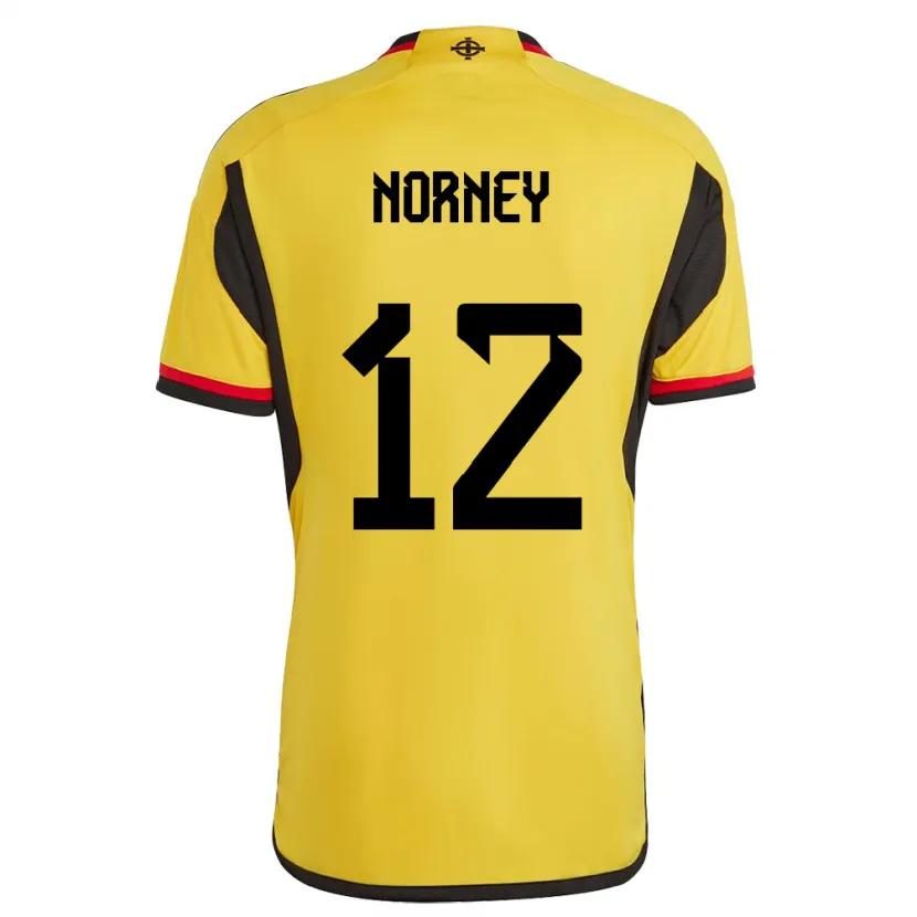 Danxen Kvinnor Nordirland Rachael Norney #12 Vit Bortatröja Matchtröjor 24-26 Tröjor T-Tröja