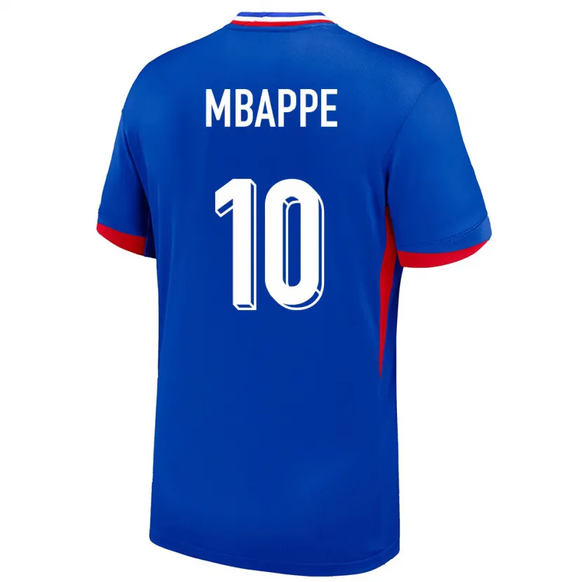 Danxen Barn Frankrike Kylian Mbappe #10 Blå Hemmatröja Matchtröjor 24-26 Tröjor T-Tröja