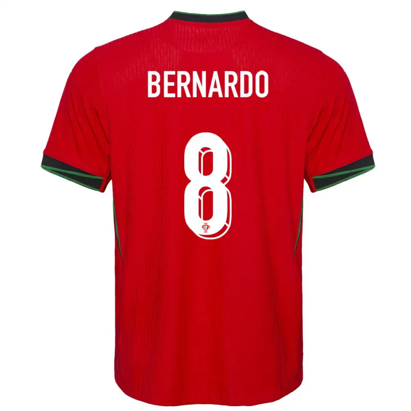 Danxen Barn Portugal Paulo Bernardo #8 Röd Hemmatröja Matchtröjor 24-26 Tröjor T-Tröja