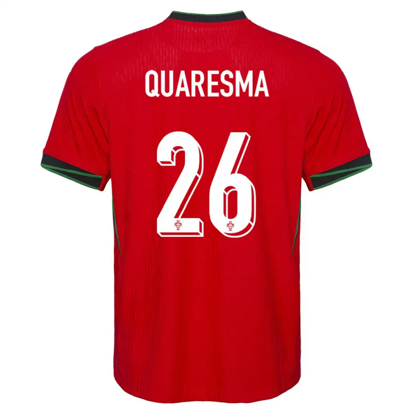 Danxen Barn Portugal Eduardo Quaresma #26 Röd Hemmatröja Matchtröjor 24-26 Tröjor T-Tröja