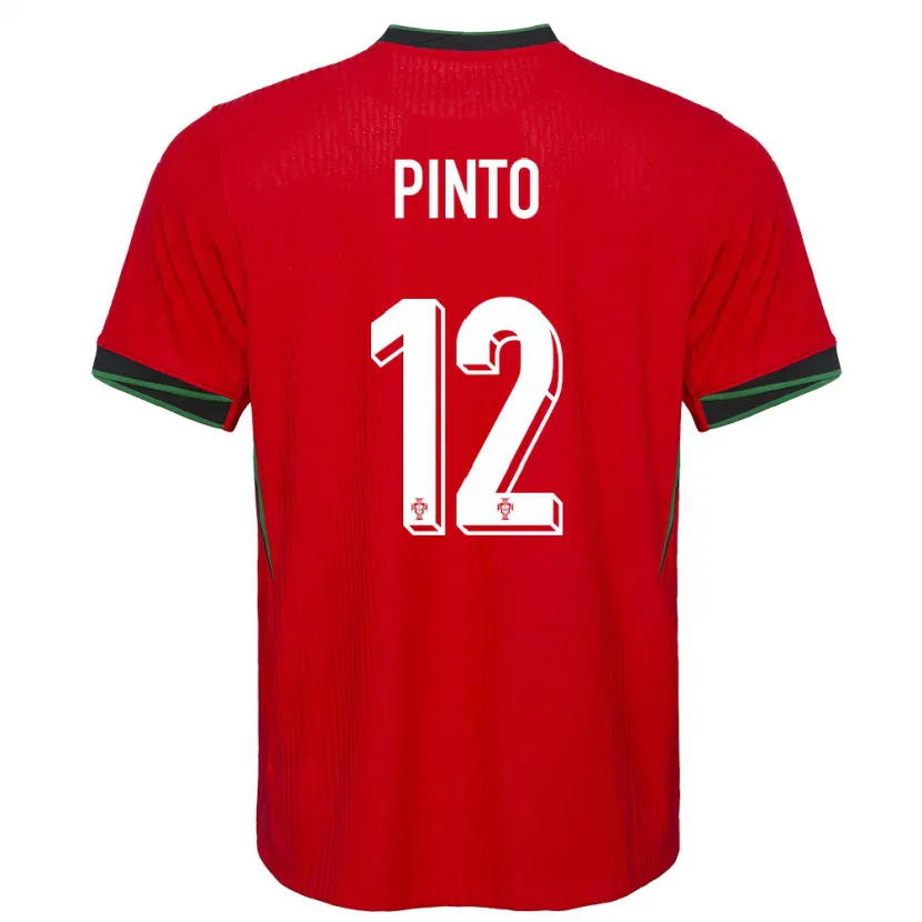Danxen Barn Portugal Diogo Pinto #12 Röd Hemmatröja Matchtröjor 24-26 Tröjor T-Tröja